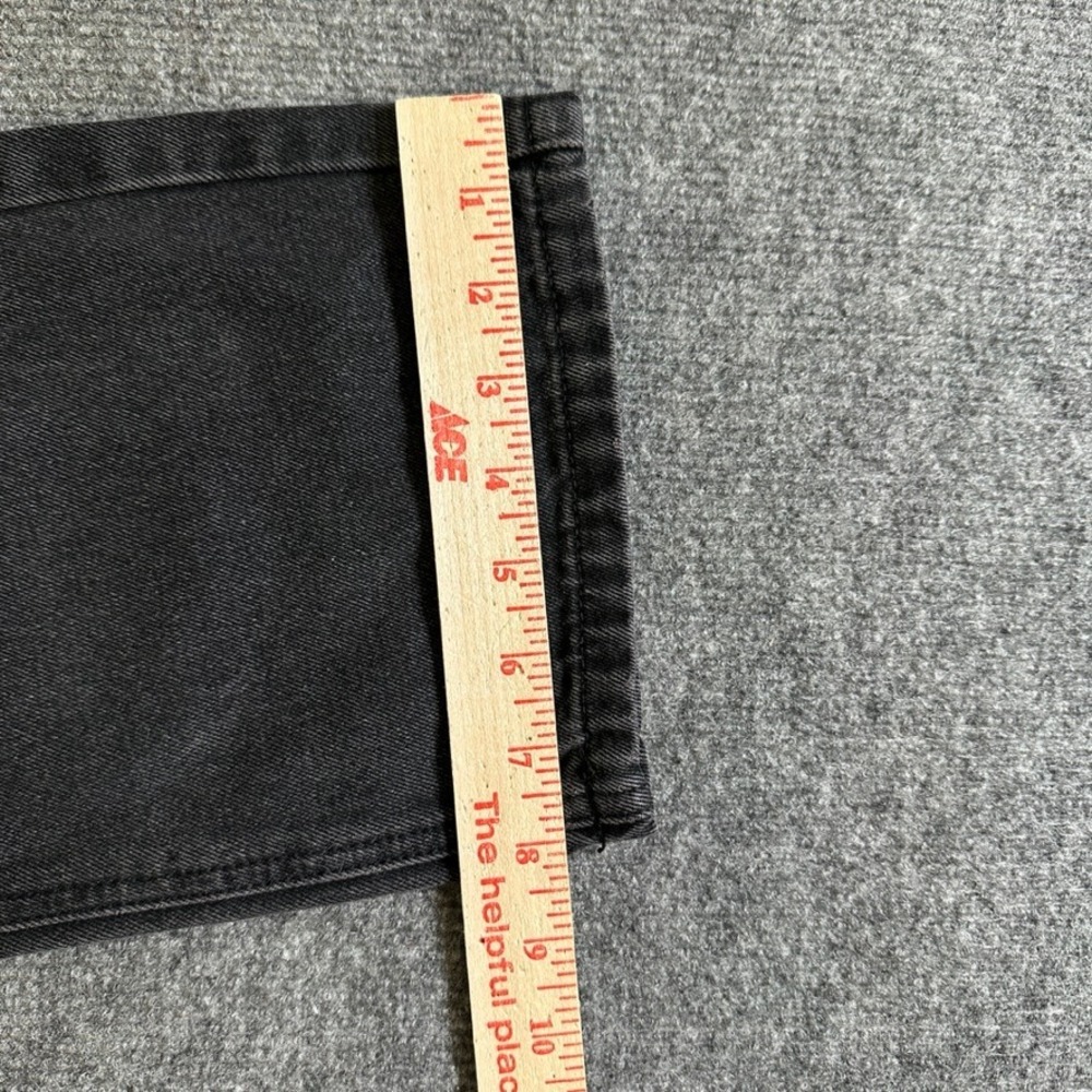 Princess Polly Washed Black High Waisted Cotton Denim Jeans US 4 RN 139867 - Picture 12 of 13